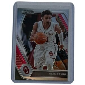 Trae Young 2021 Prizm Draft Picks Silver Prizm Refractor Card #78 Free Shipping